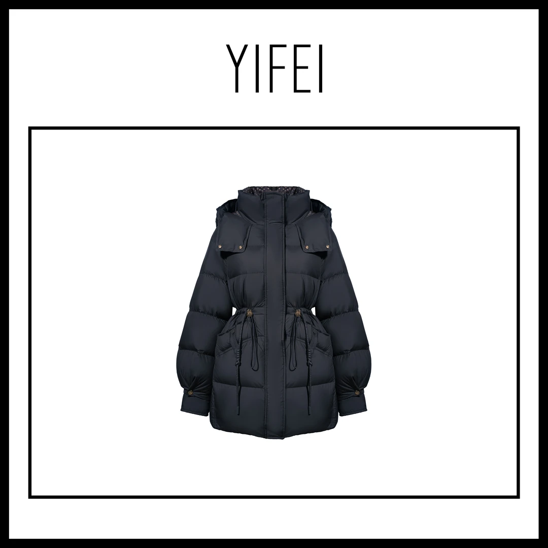 2024新款鹅绒羽绒服时尚休闲女士加厚保暖冬季中长款高端原创1757