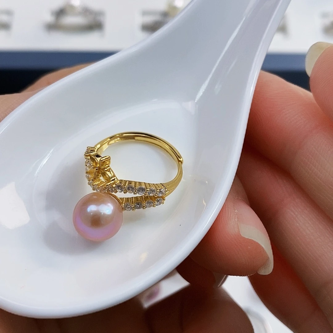 银S925镶嵌特价秒库存正版珠宝淡水珍珠