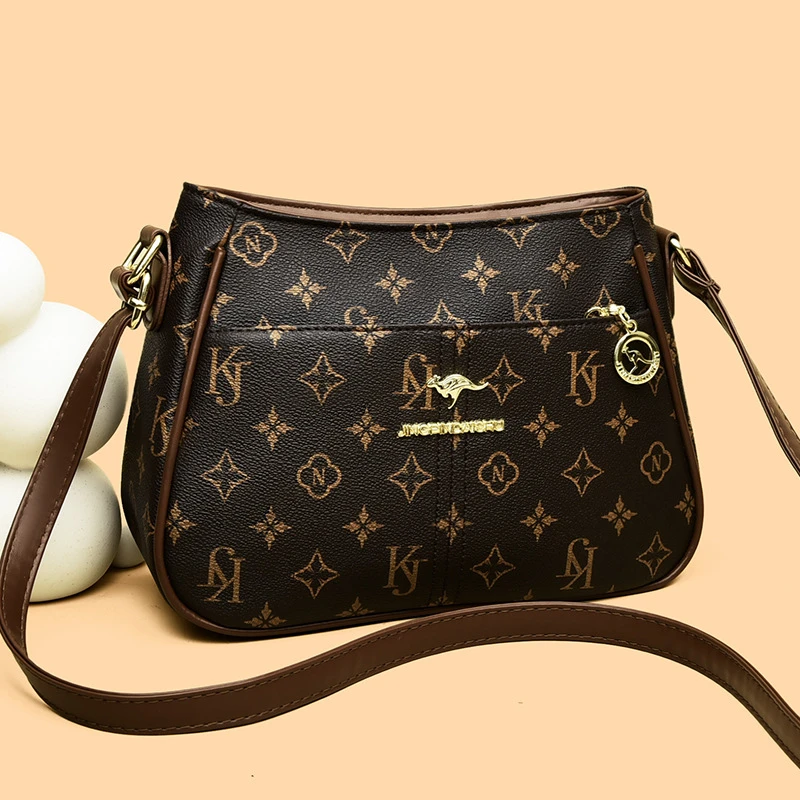 2025年流行女包真皮质感上班通勤外出女士斜挎包高级感百搭单肩包