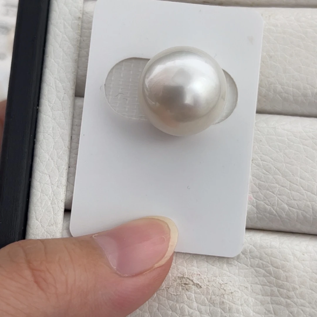 未镶嵌澳白单珠16-17mm正圆海水珍珠