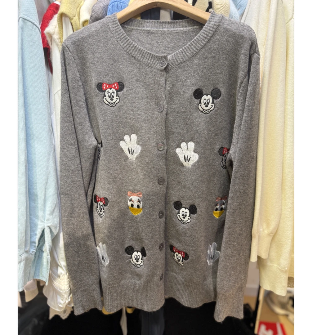 【多囍】定制针织刺绣款米奇上衣