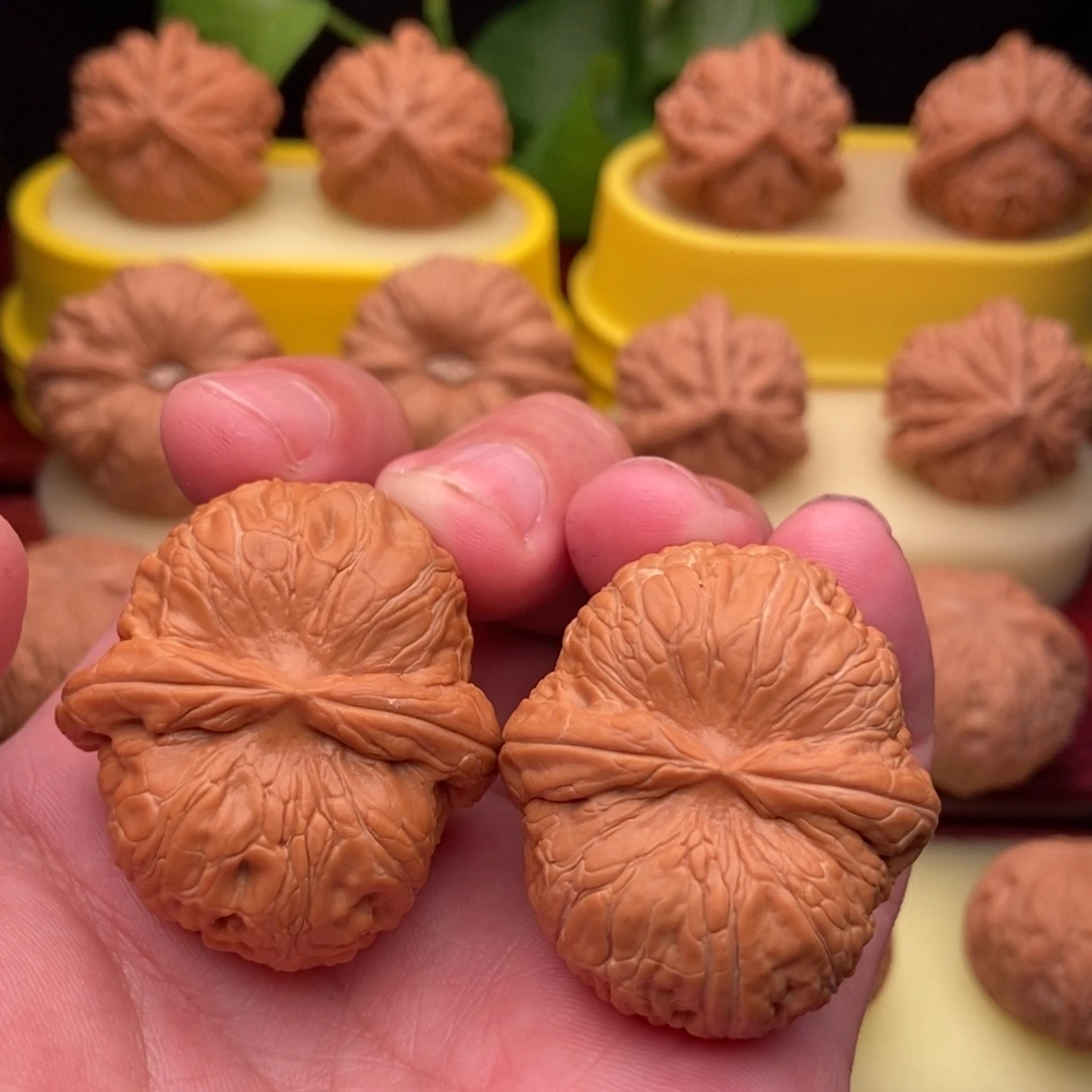 偶***8文玩核桃把件精品元宝40