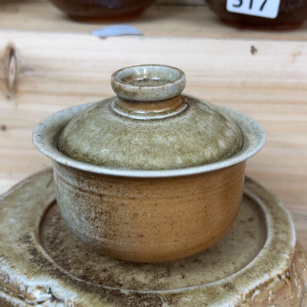 晨阳柴烧茶器链接盖碗