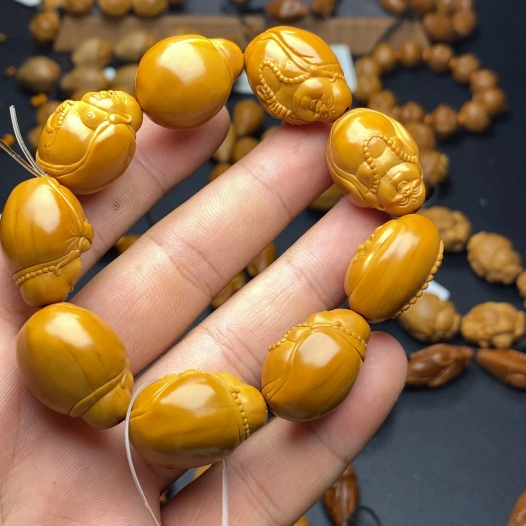 生***动橄榄核手串/手链光背