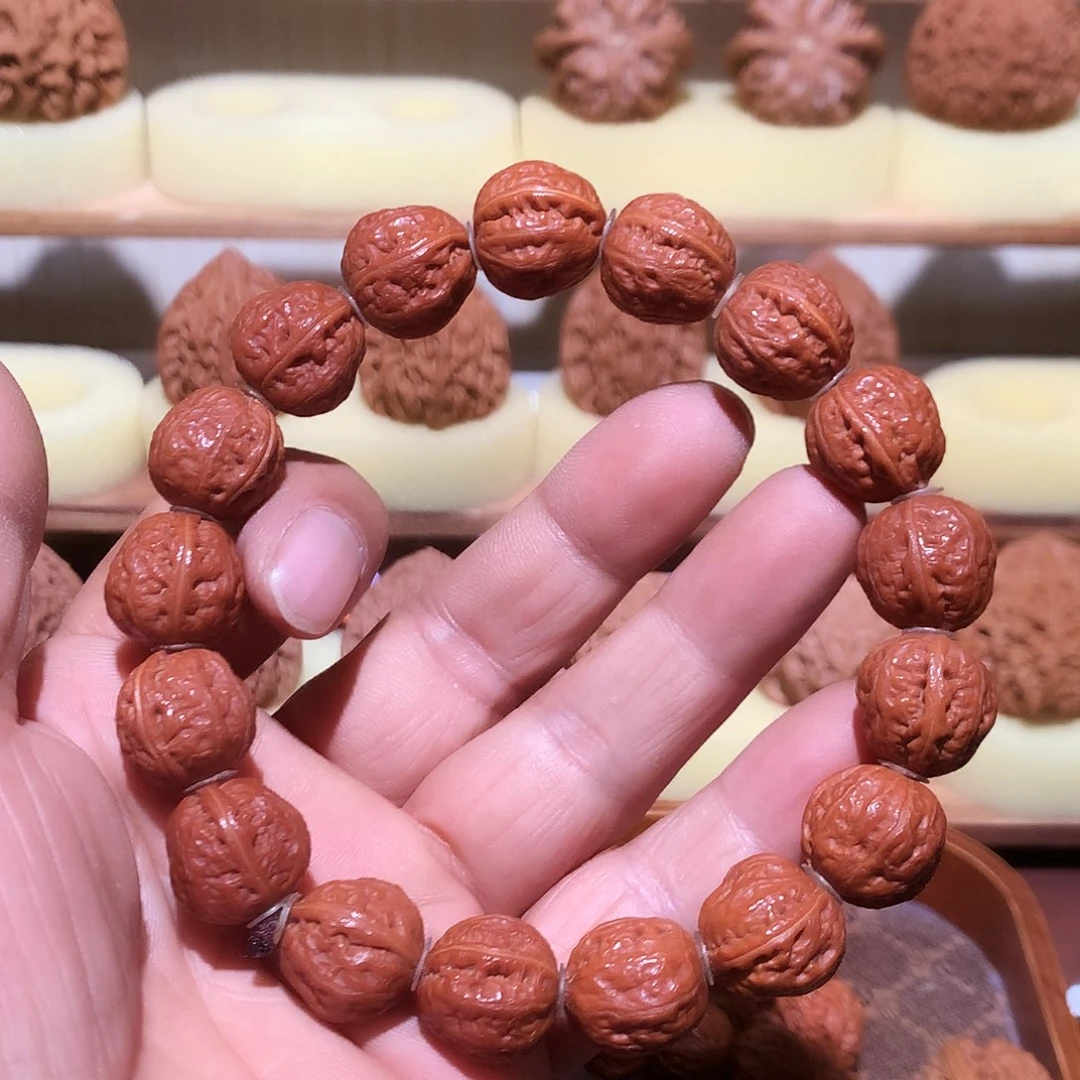 秋子手串红皮一道筋
