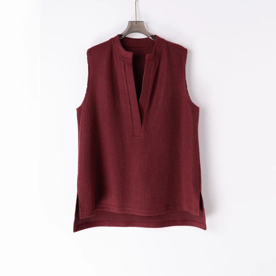 PS241139 大码女装胖MM时尚百搭秋冬新款宽松纯色无袖休闲背心