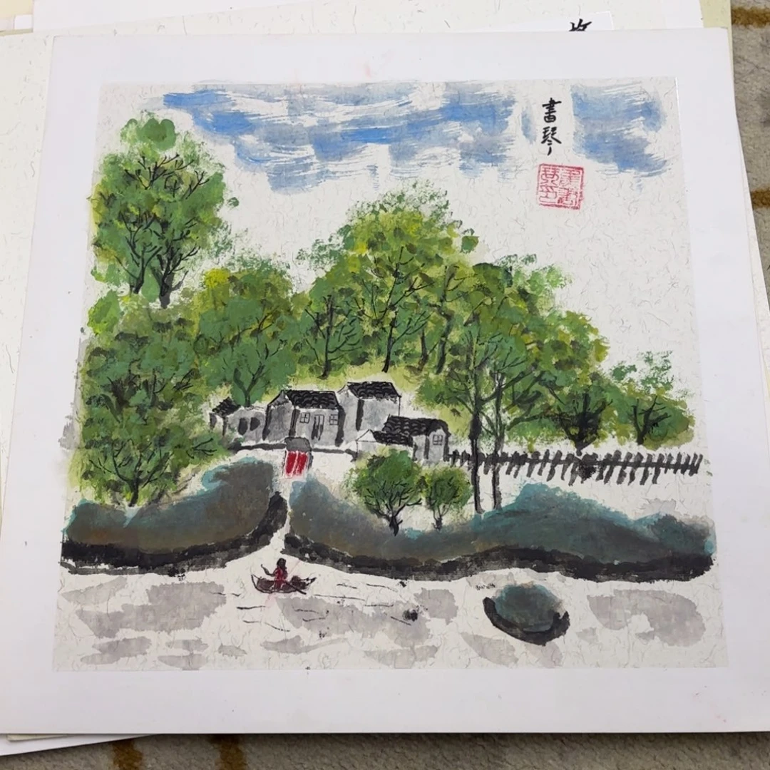 国画38-38卡纸作品艺