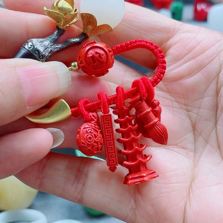 紫***苏天然辰砂多样性发货一件