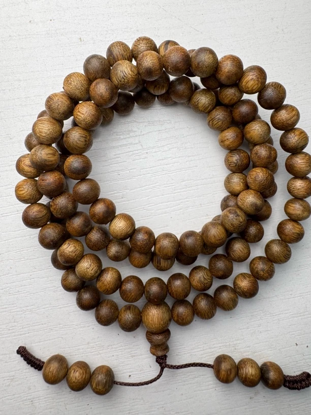 源头生产绿奇楠沉香卡7规格108颗圆珠14克