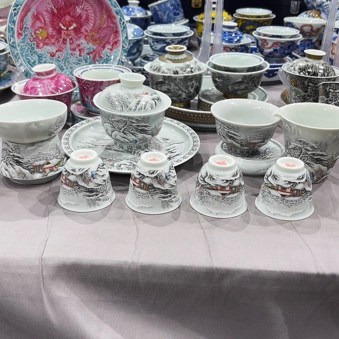 瓷片景德镇瓷器艺术半手