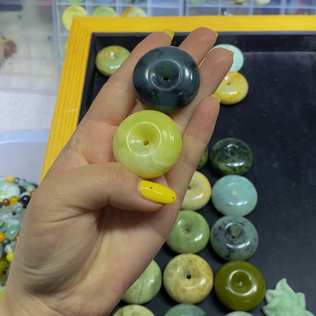 蛇纹石玉未镶嵌毛衣链208