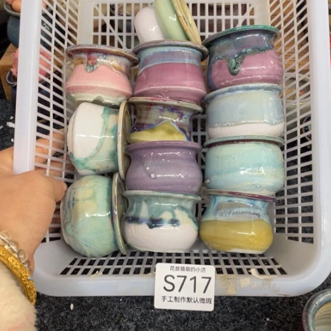 紫砂花盆微瑕717口径4.5左右