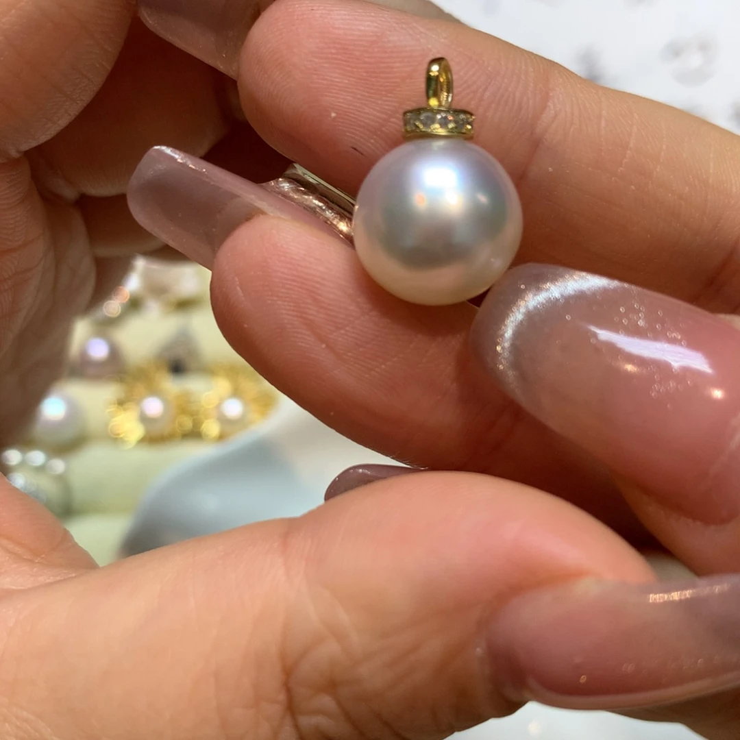 海水珍珠颈饰银S925镶嵌