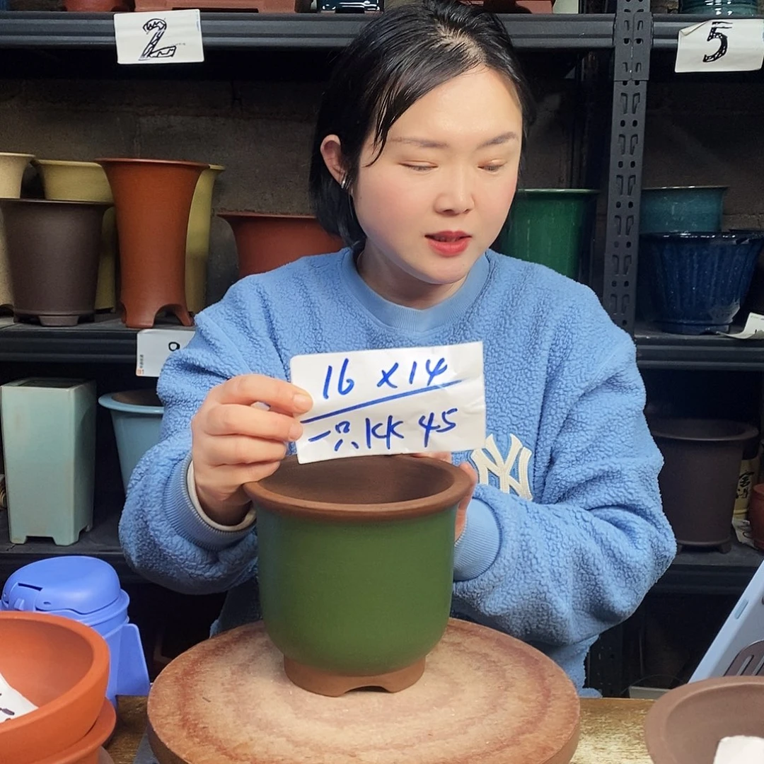 紫砂紫砂花盆一只KK45