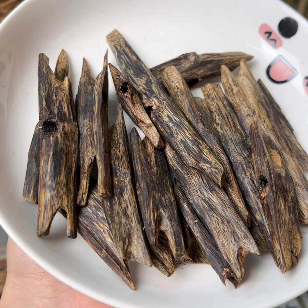 风***淡沉香沉香碎屑奇楠白棋高端老料103克