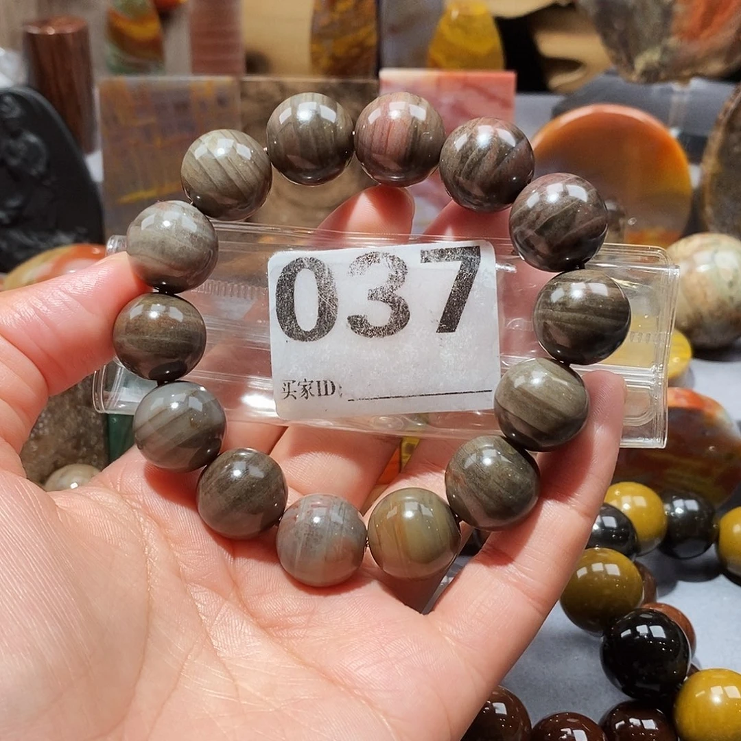 硅化玉天然北票硅化玉手串未镶嵌