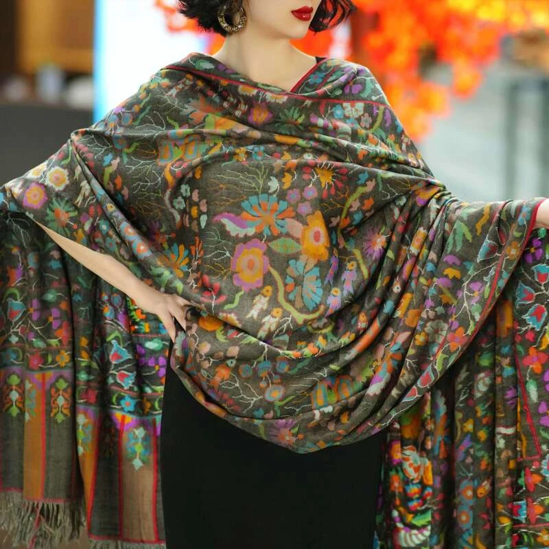 克什米尔pashmina披肩围巾卡尼 100*200 AS02050429