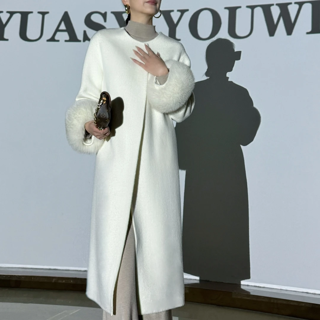 YUASYIYOUWISH奈奈 |"玉如君"高端定制类手工羊驼羊毛大衣
