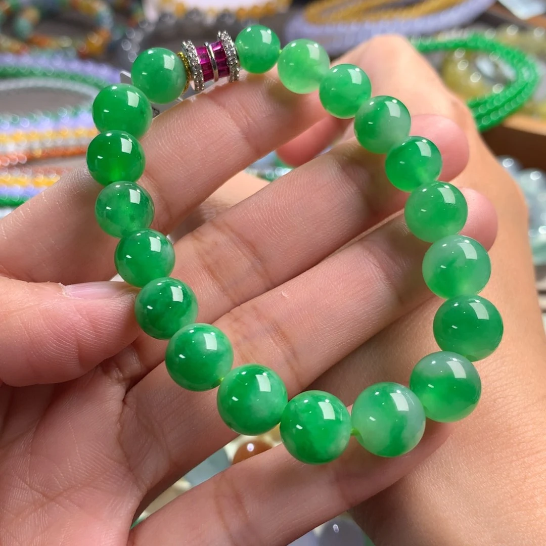 翡翠手链未镶嵌卡8～10