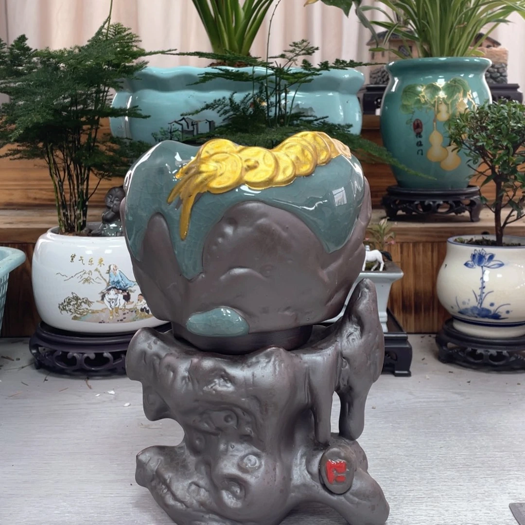 陶瓷花盆紫砂花盆盆景花盆