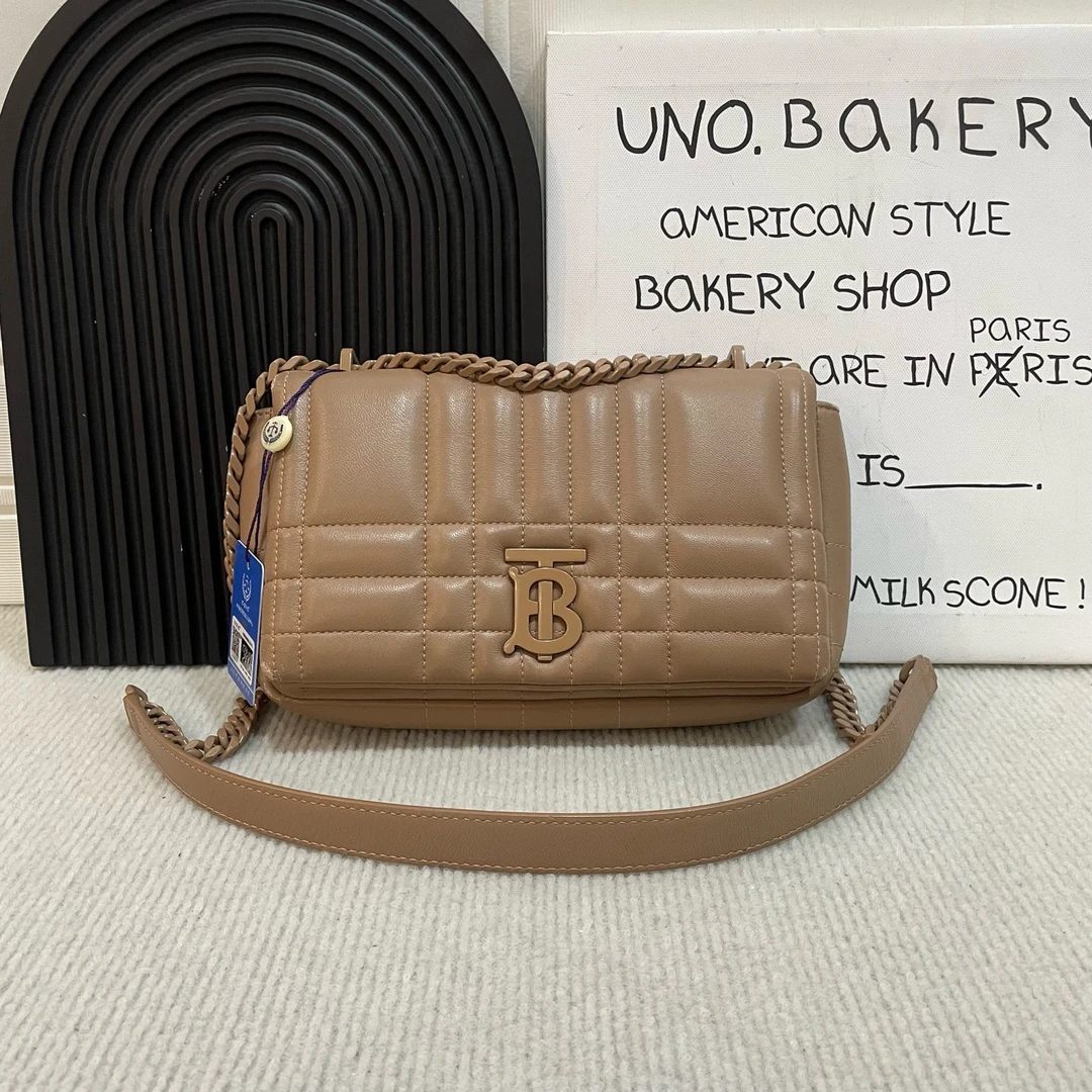 95新 BURBERRY/博柏利 博柏利 Lola tb小号 奶茶色