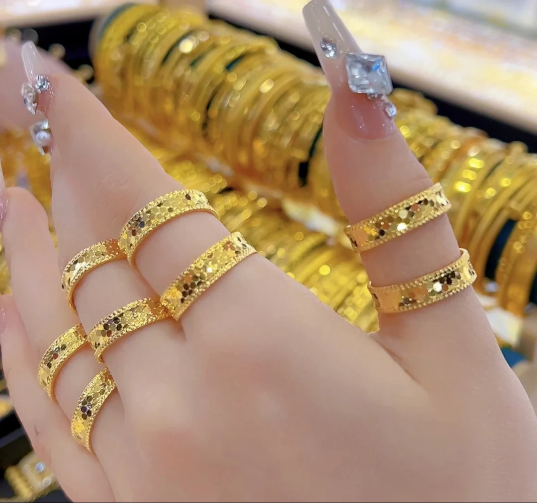 钛钢戒指 伊帕尔阿依新款时尚百搭气质钛钢戒指 不掉色个性