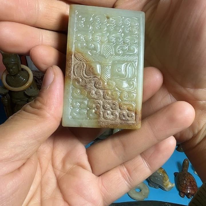 和田玉未镶嵌挂件