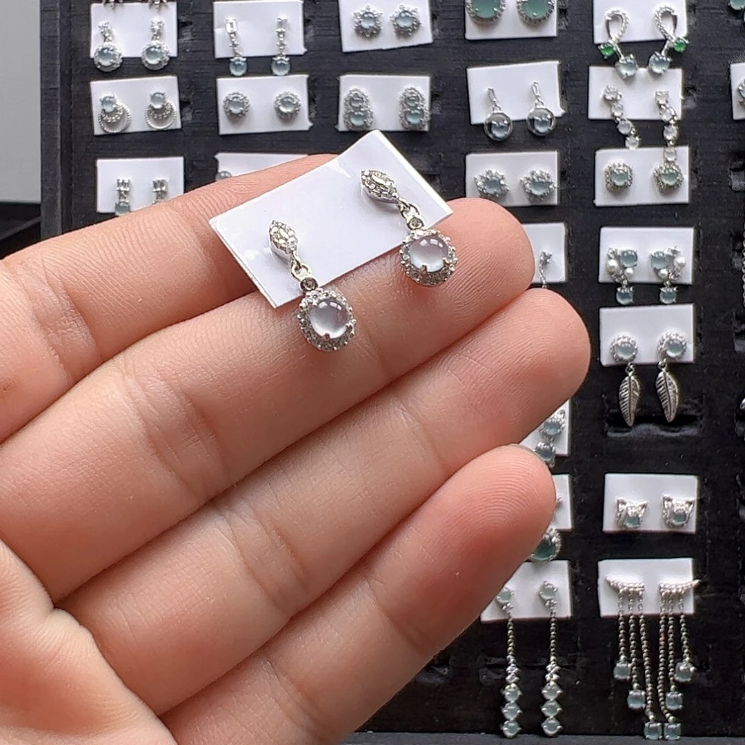 翡翠银S925镶嵌手链