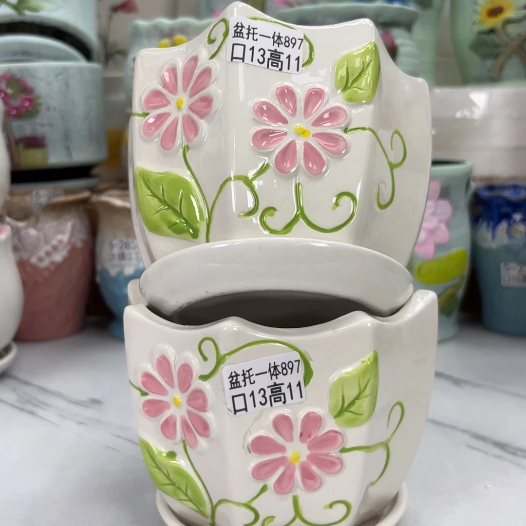 @夏西陶瓷花盆@@5897