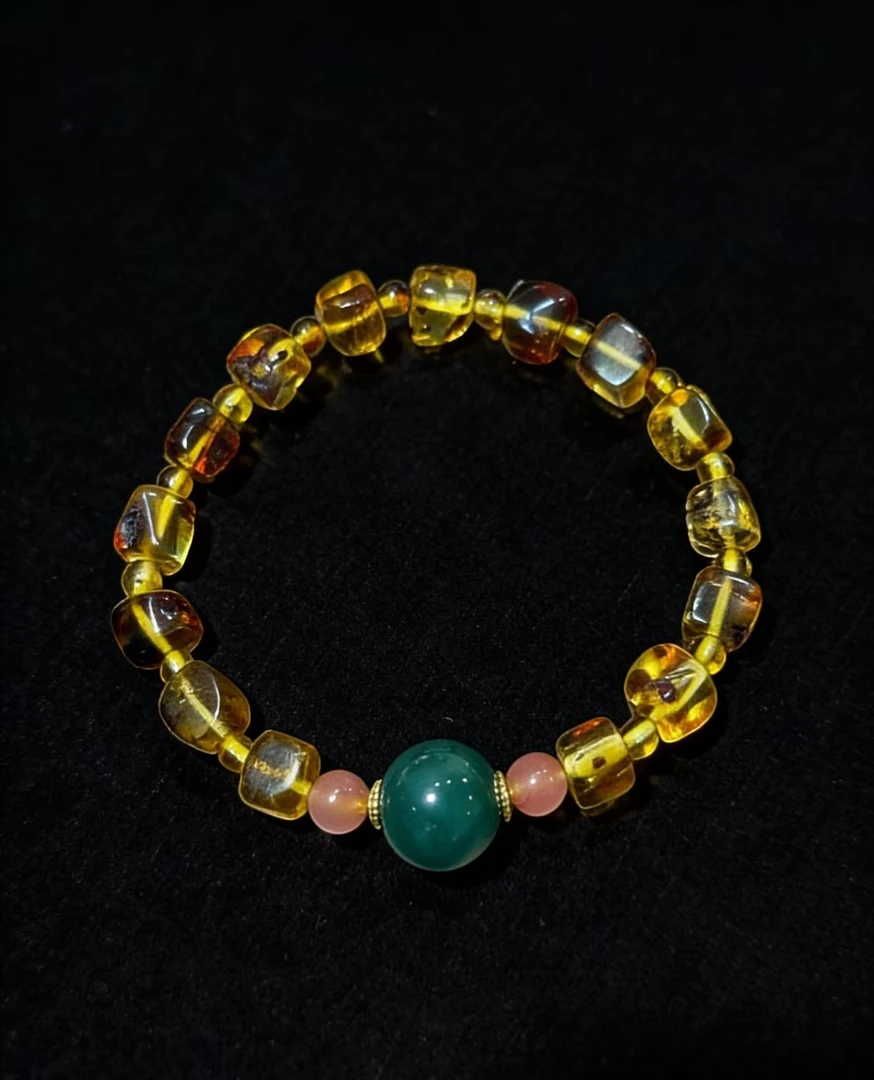 N7026花珀DIY手串（多样性发一）