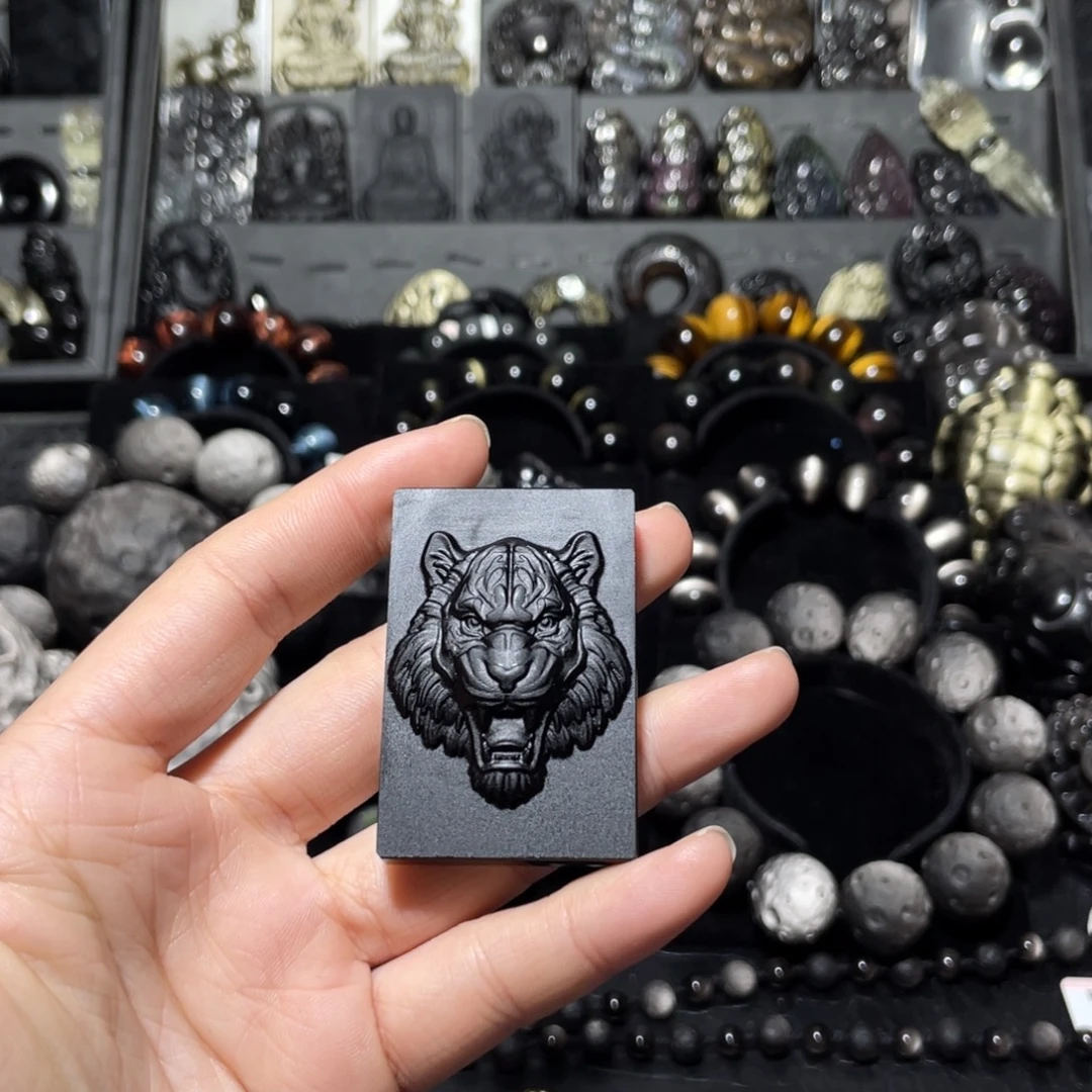 妍***艳定制黑曜岩未镶嵌