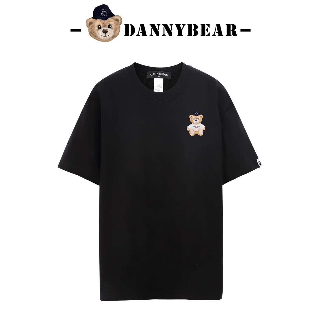 【酒窝专属】DANNYBEAR小熊印花清爽短袖透气棉男女款轻奢T恤情侣款