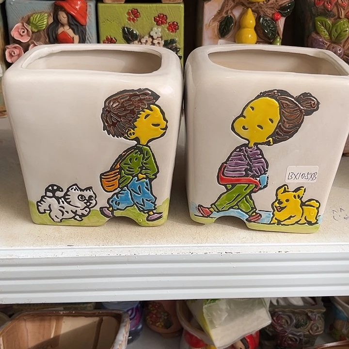 粗陶材质多肉花盆