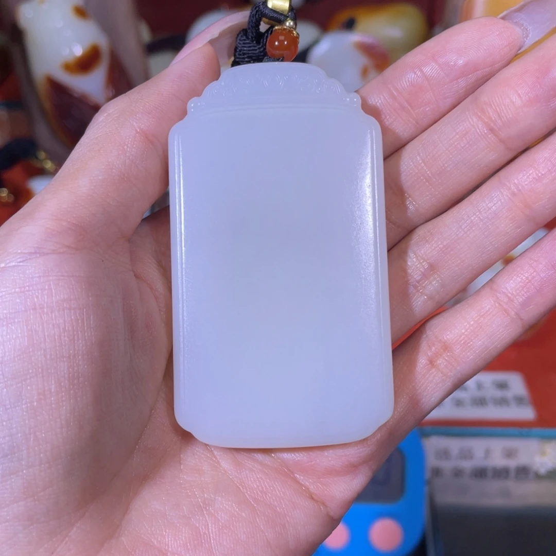 宸***和田玉未镶嵌挂件