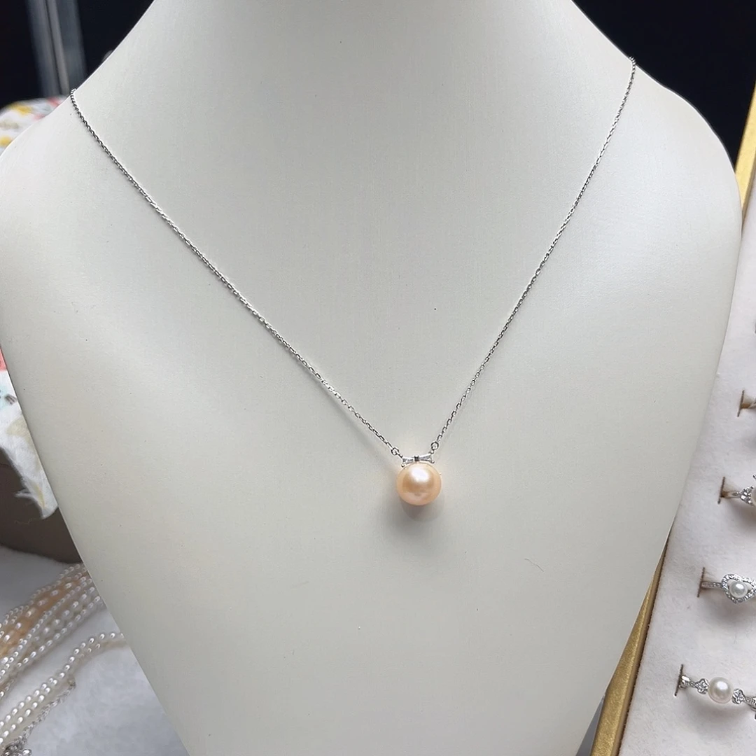 套链淡水珍珠银S925镶嵌