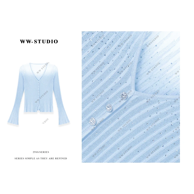 【WENWEN】镂空气质百搭显瘦T恤女薄款长袖打底上衣BL-4281