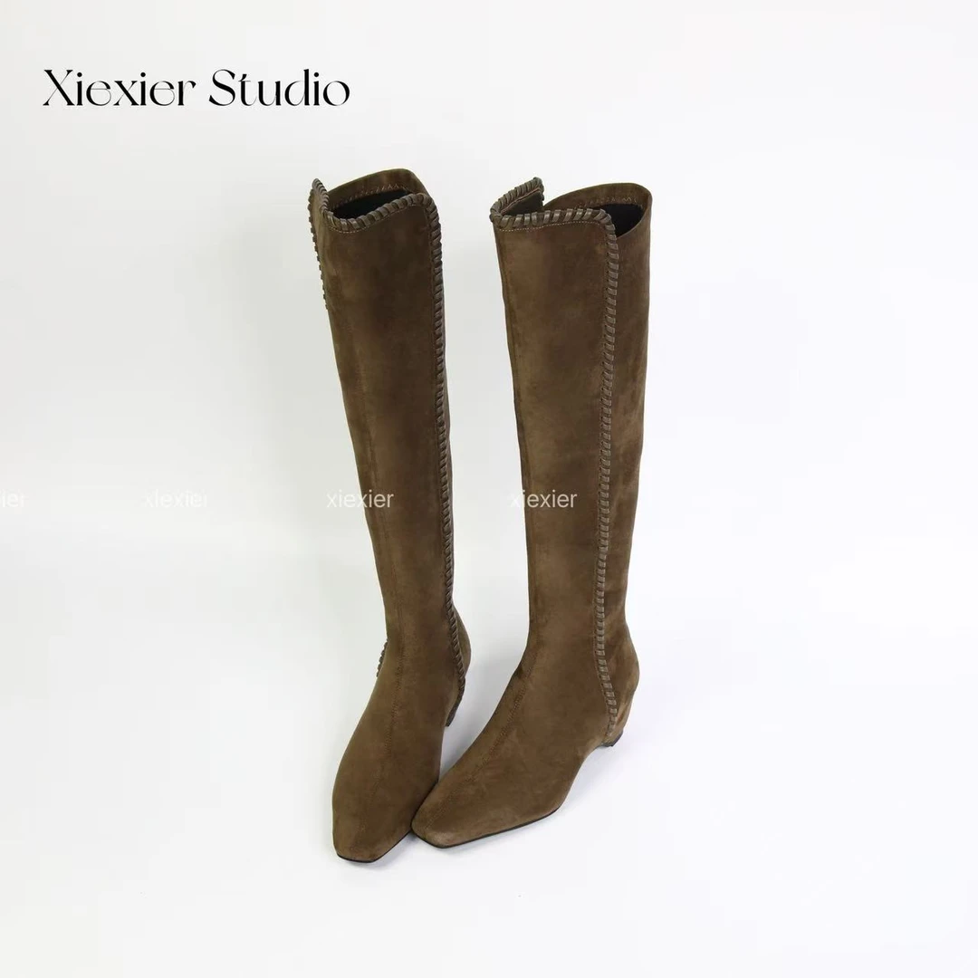 谢喜儿 | 时髦精弹力瘦瘦靴初秋新品长靴女