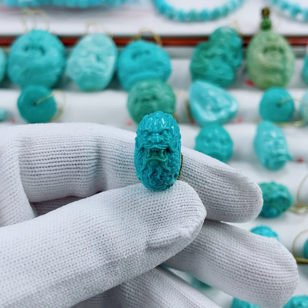 绿松石未镶嵌车挂