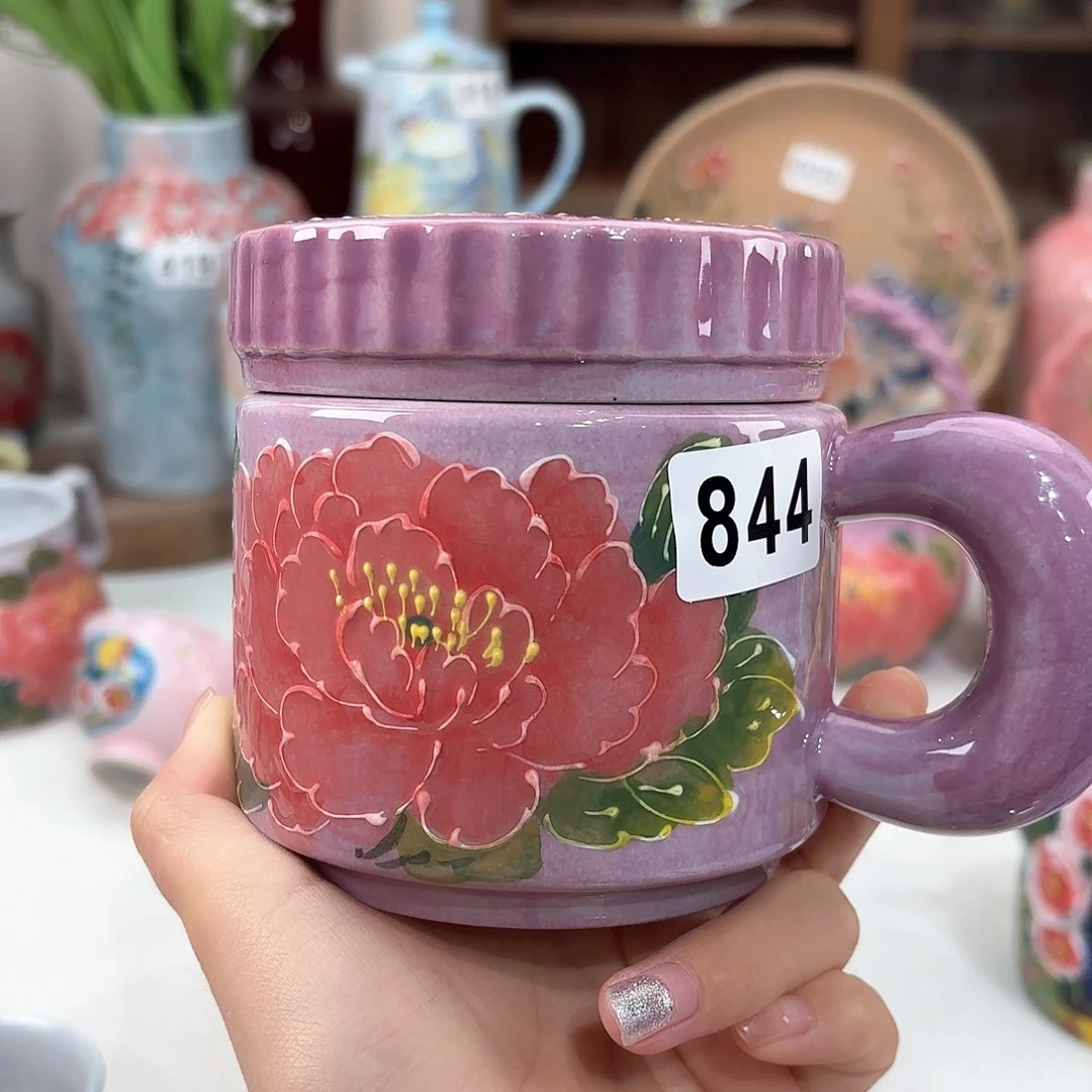 景德镇手绘高温釉下彩陶瓷茶具