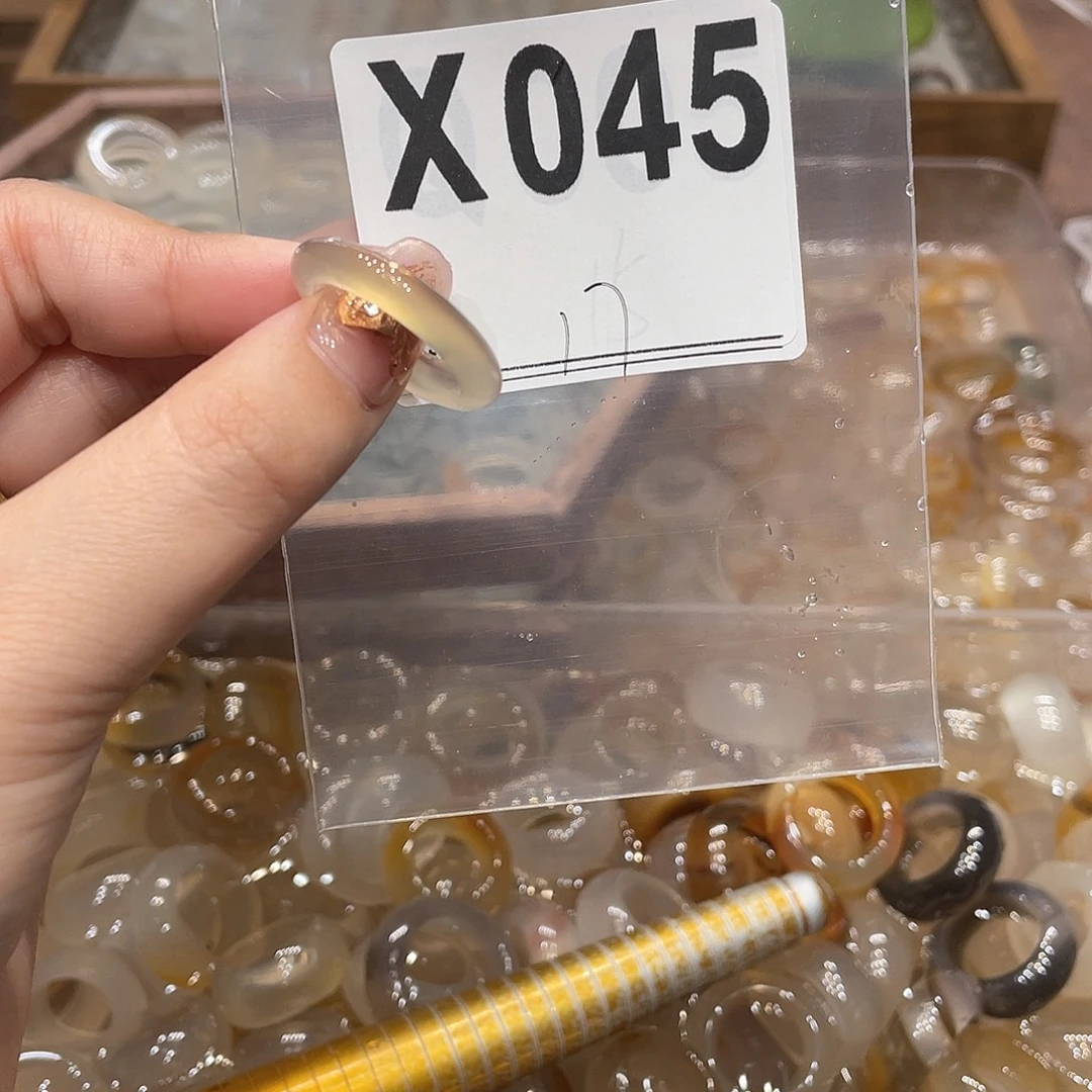 玛瑙/玉髓未镶嵌戒指045