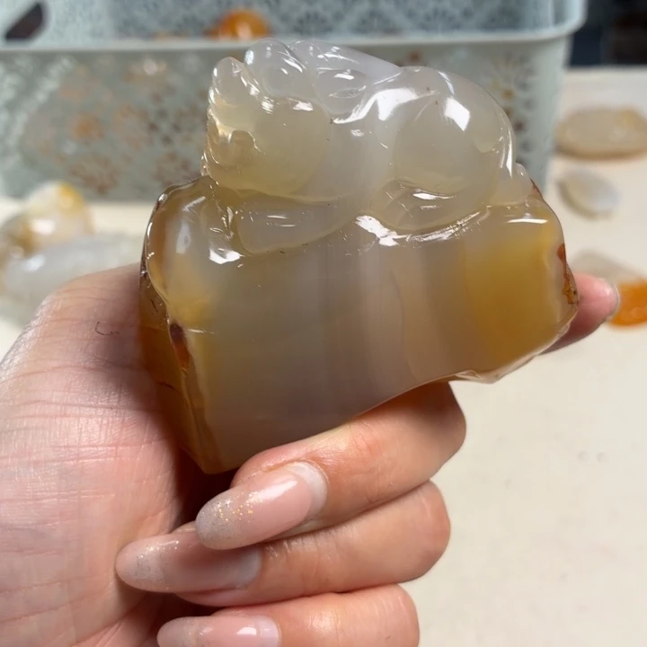 玛瑙/玉髓未镶嵌吊坠(不含链)