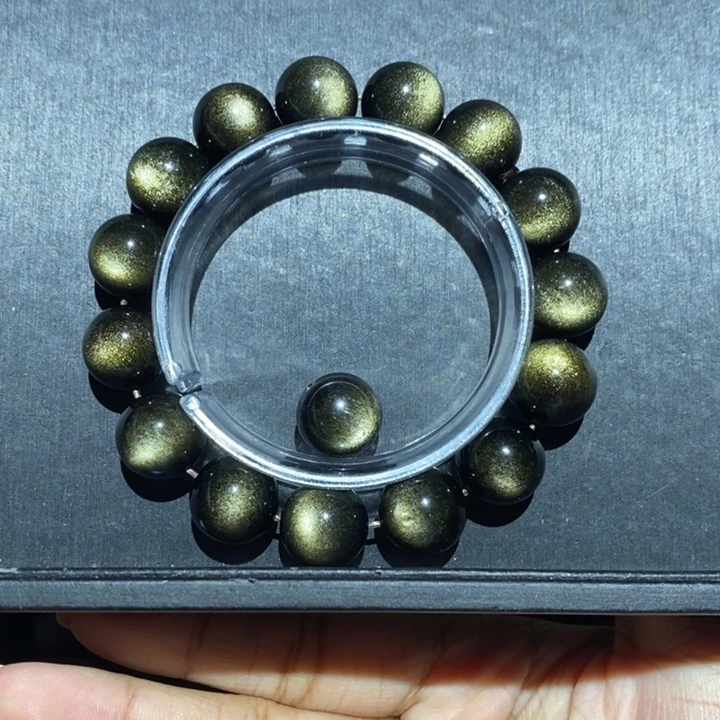 黑曜岩手链未镶嵌呱*