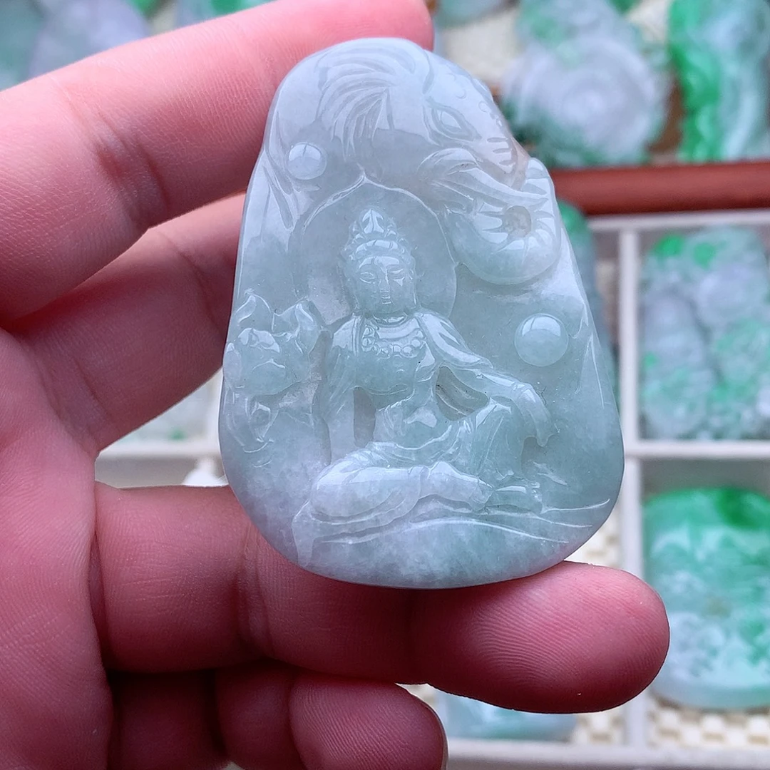 翡翠未镶嵌吊坠(不含链)