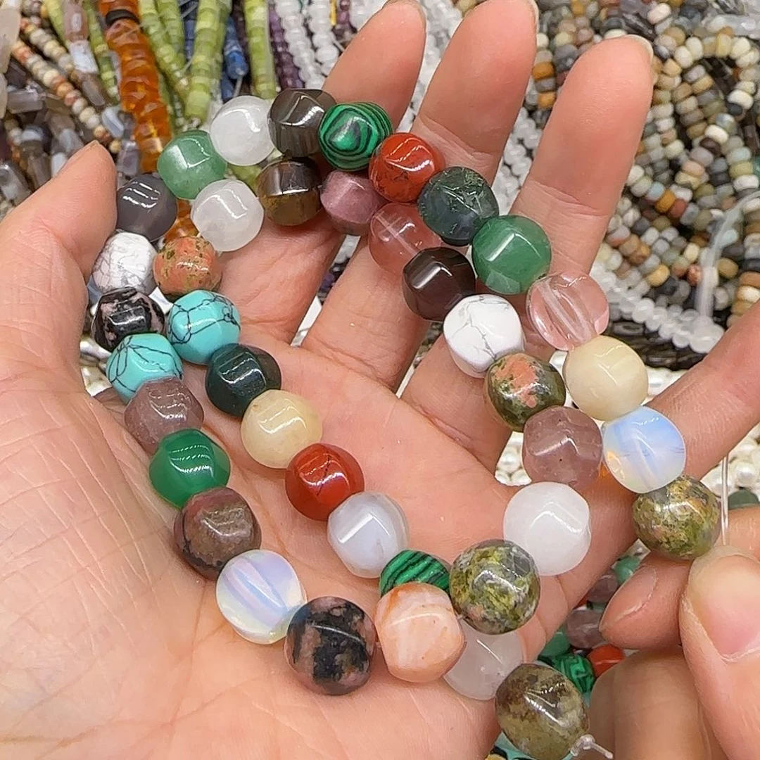 玛瑙/玉髓合金珠宝半成品多宝南瓜10mm一条