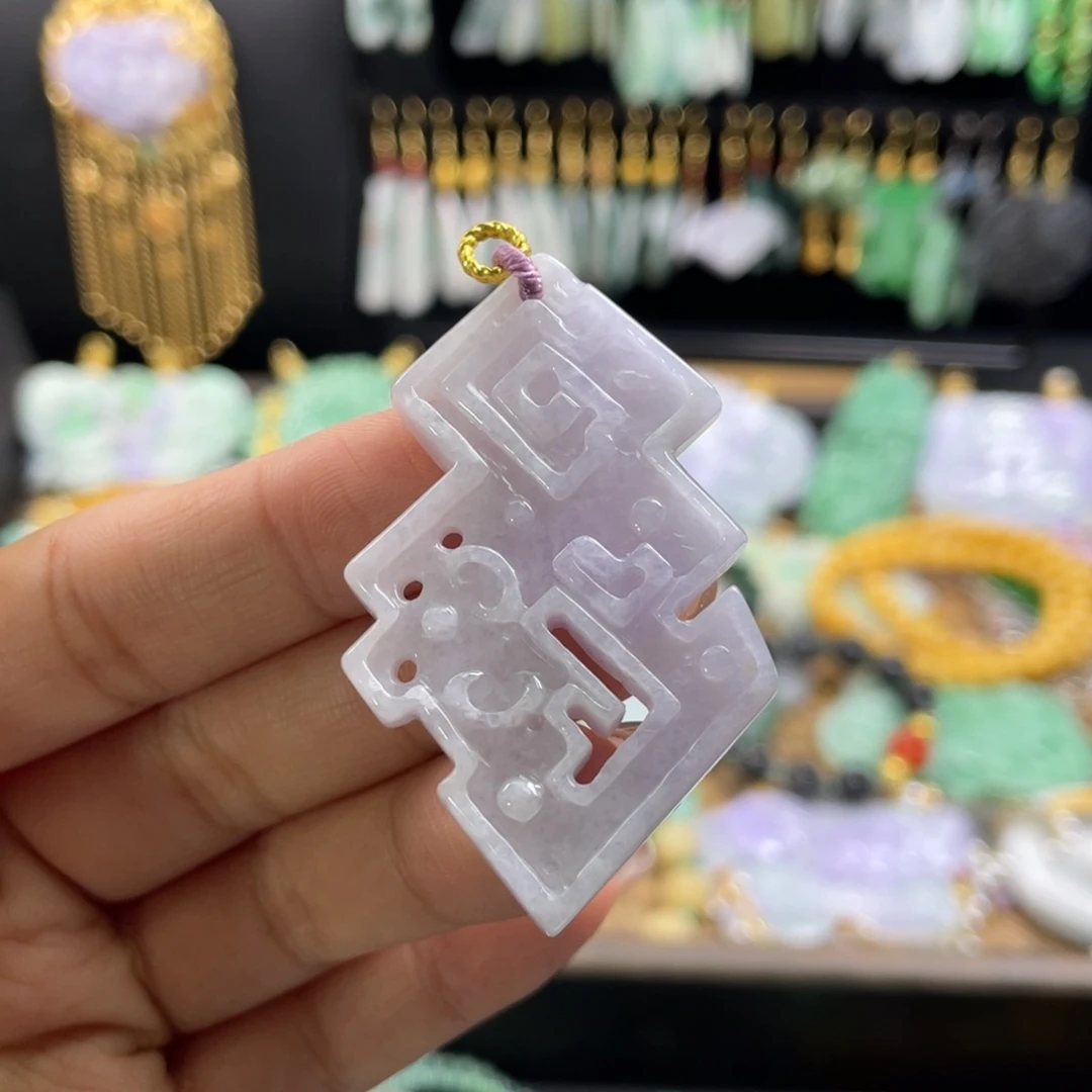 颈饰未镶嵌翡翠代编织