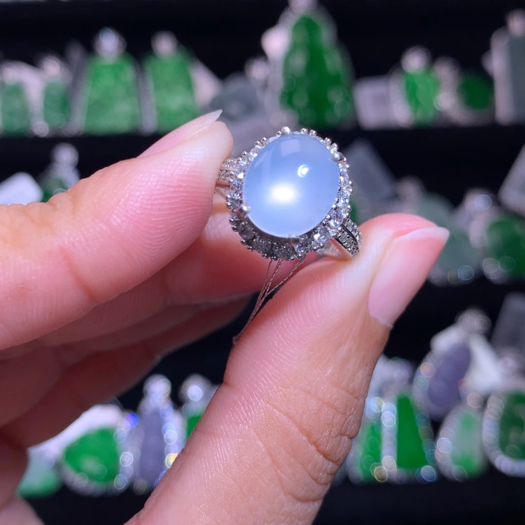 【闪购商品】银S925镶嵌戒指翡翠