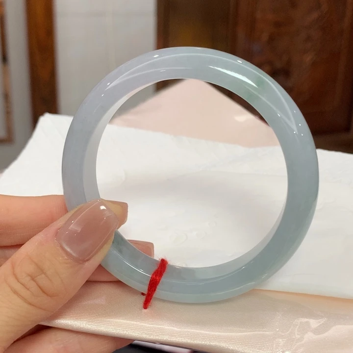 翡翠未镶嵌耳饰翡翠手镯未镶嵌 57.7圈口