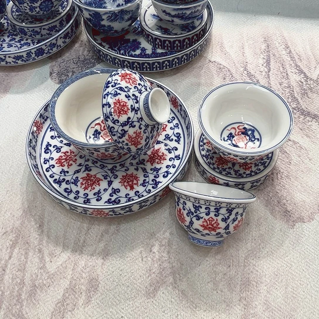 景德镇陶瓷六个小压手客杯