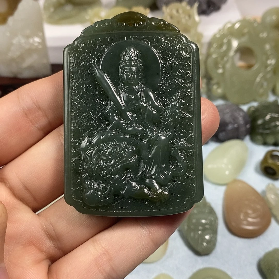 和田玉未镶嵌挂件