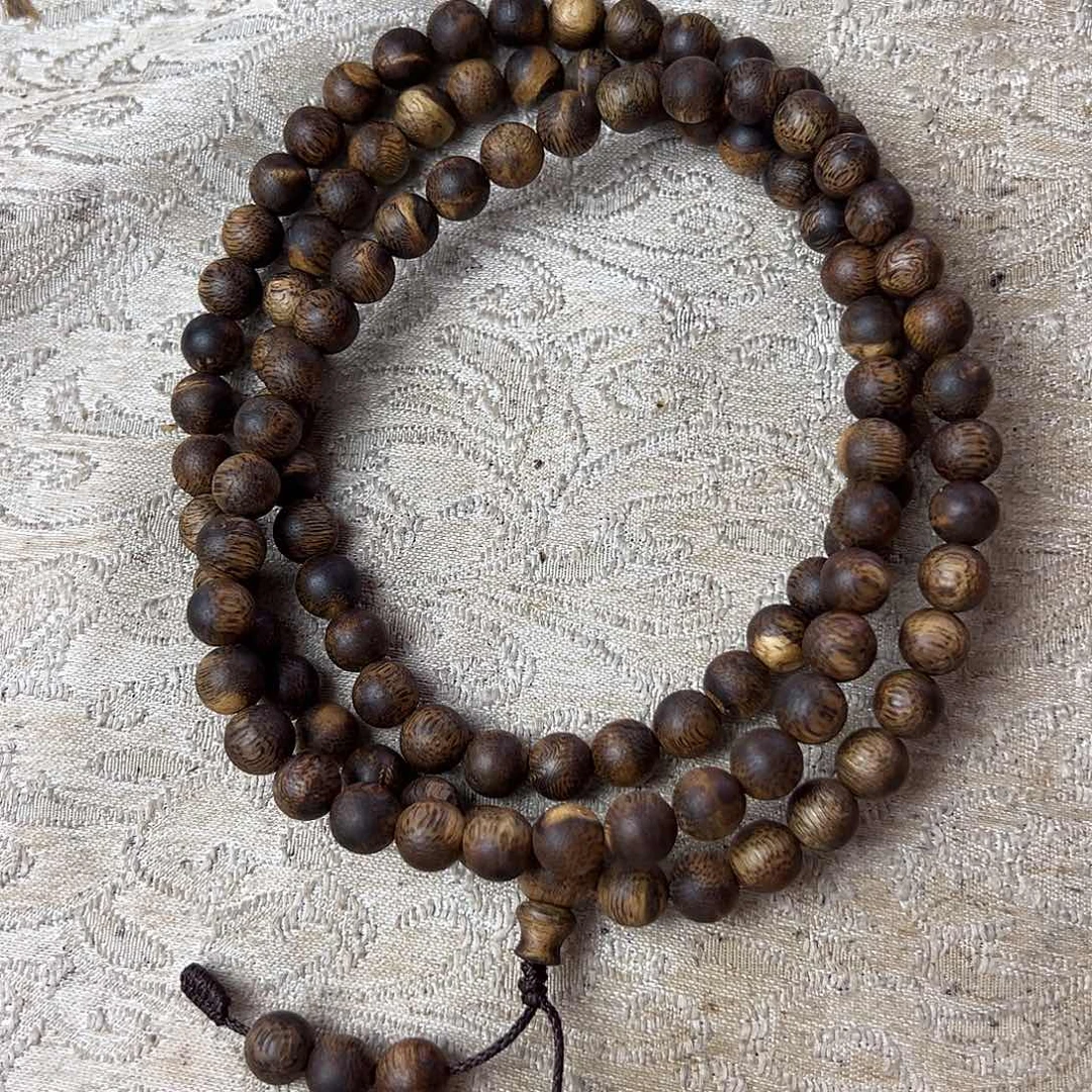 沉香手串夜***冷07虎斑多圈多样性发一沉香手串